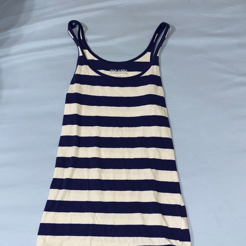 Old Navy Striped Navy and White Tank